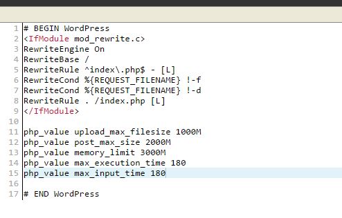 Wordpress Guide - Increase maximum memory